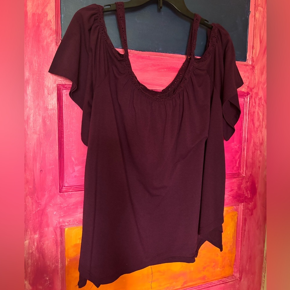 Mudd Deep Purple Women's Blouse